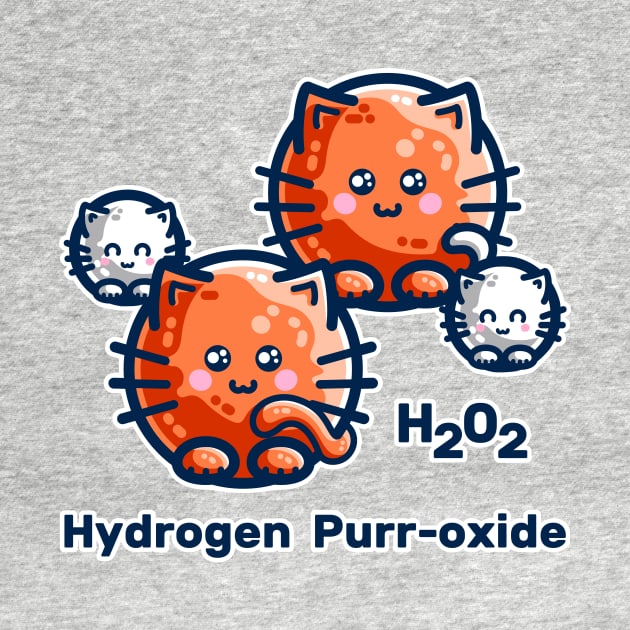 Hydrogen Purr-oxide Cat Chemistry Pun by freeves